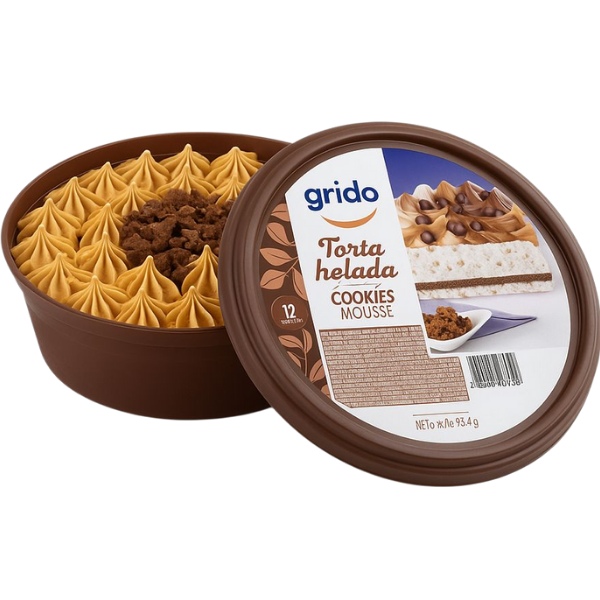 TORTA HELADA COOKIES MOUSSE X UN